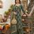 Green floral printed straight kurta set for women