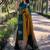 Yellow rama silk blend jacuard work festival saree with unstitched blouse piece