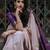 Beige wine silk blend jacuard work festival saree with unstitched blouse piece