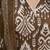 Brown floral printed straight kurta set for women