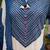 Blue floral printed straight kurta set for women