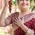 Maroon silk blend jacuard work festival saree with unstitched blouse piece