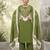 Green floral printed straight kurta set for women