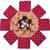 Maroon silk blend jacuard work festival saree with unstitched blouse piece