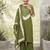 Green floral printed straight kurta set for women