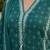 Teal green floral printed straight kurta set for women