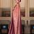 Wine silk blend jacuard work festival saree with unstitched blouse piece
