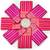 Pink silk blend jacuard work festival saree with unstitched blouse piece