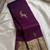 Wine silk blend jacuard work festival saree with unstitched blouse piece