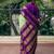 Pista purple silk blend jacuard work festival saree with unstitched blouse piece