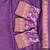 Wine silk blend jacuard work festival saree with unstitched blouse piece