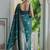 Rama silk blend jacuard work festival saree with unstitched blouse piece