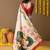 Ethnic motifs printed ready to wear saree with blouse piece