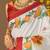 Ethnic motifs printed ready to wear saree with blouse piece
