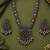 Navratri oxidised silver plated necklace with earrings jewellery set for women