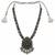Navratri oxidised silver plated necklace with earrings jewellery set for women