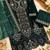 Teal velvet semi stitched suit with embroidery & sequence work