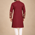 Maroon Color Embroidered Foil Gold Work Design Fabric Soft Silk Mens Ethnic Wear Festival Kurta Pajama Set