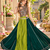 D Green Cotton Readymade Navratri Lehenga Choli with Embroidery & Thread Work