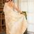 Aarini- Silk blend saree with contrast blouse piece Hand Embroidery
