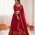 red vichitra silk thread with sequence designer lehenga choli