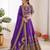 violet vichitra silk thread with sequence designer lehenga choli