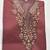 Peach green lachka kurta pant set with embroidery and sequin work