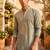 Light green lachka kurta pant set with embroidery and mirror work