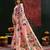 Peach woven, floral cotton silk paithani saree with blouse