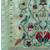 Turquoise blue woven, floral cotton silk paithani saree with blouse