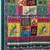 multicolor digital print mirror work crepe kalamkari saree with blouse