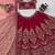 pink chanderi silk thread with sequence designer lehenga choli