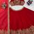 red chinon silk coding with sequence designer lehenga choli