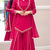 Orange mirror work short kurti with sharara pants and dupatta set for women