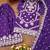 Trendy purple heavy embroidery kurti sharara set with scalloped dupatta