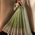 Women's designer shaded green anarkali gown suit with bottom & dupatta