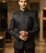 Black jodhpuri for men