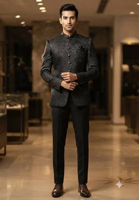 Black jodhpuri for men 2