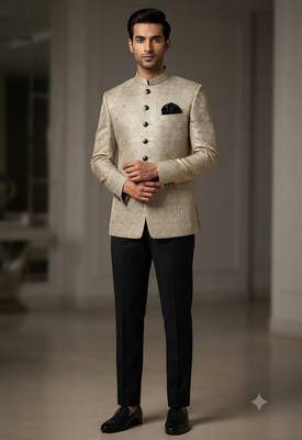 Beige jodhpuri for men 1