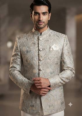 Skyblue jodhpuri for men 2