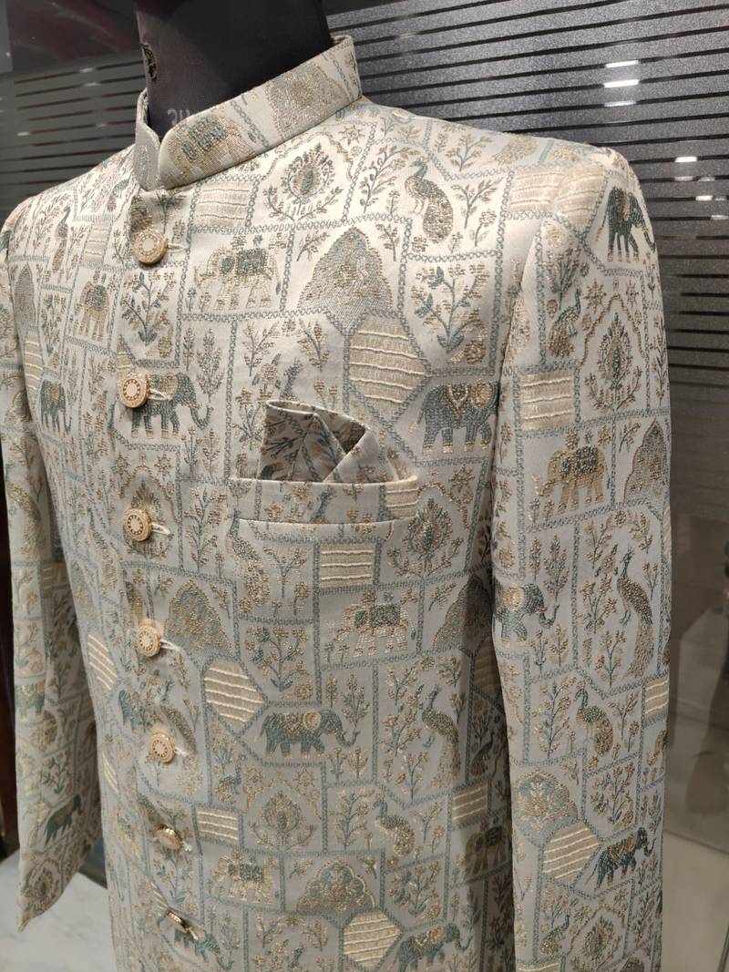 Skyblue jodhpuri for men