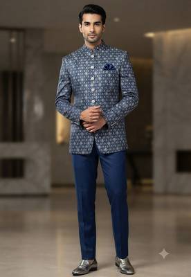 Blue jodhpuri for men 1