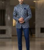 Blue jodhpuri for men