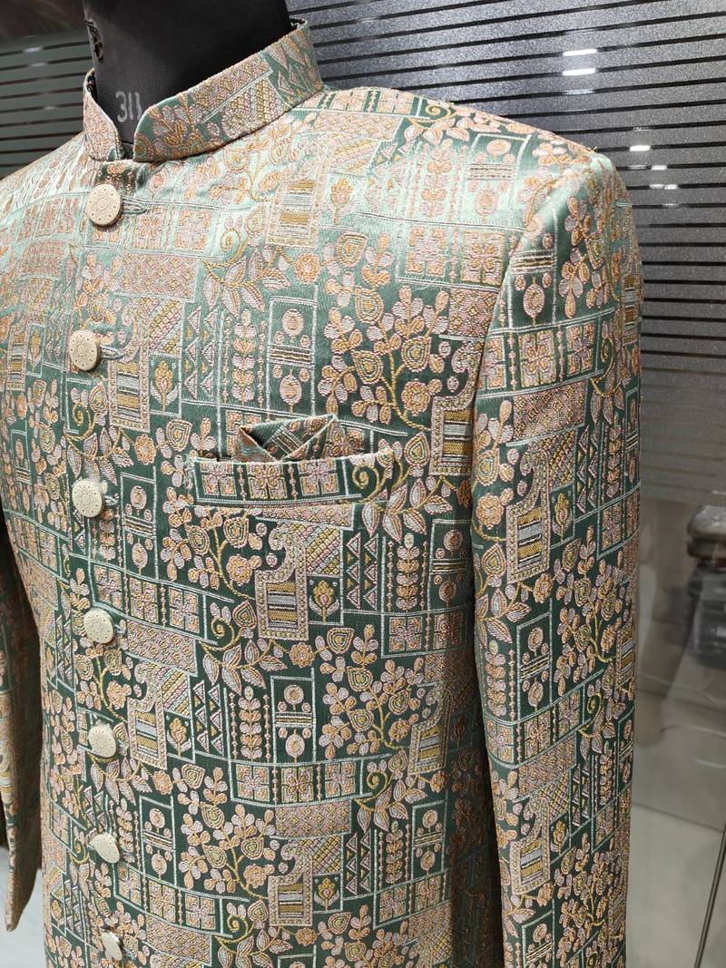 Pista green jodhpuri for men