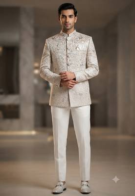 Pastel pink jodhpuri for men 1