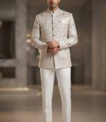 Pastel pink jodhpuri for men
