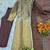 Gold and silver viscose straight embroidered kurta set for women with dupatta and pant