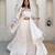White Rayon Readymade Navratri Lehenga Choli with Embroidery & Mirror Work
