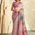 mauve soft handloom silk blend saree