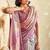 mauve soft handloom silk blend saree